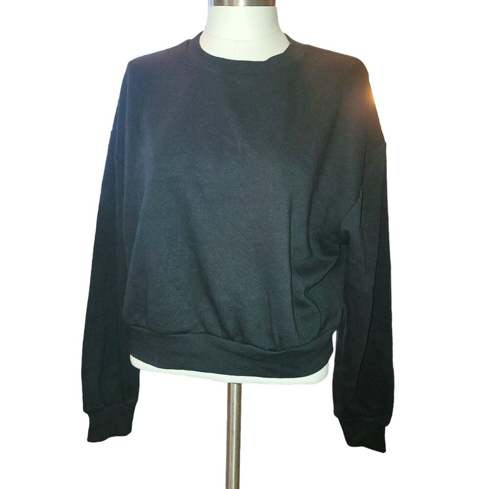 Wild Fable Black Sweatshirt Poly Cotton Blend Woman's XXL NWT JJ3394